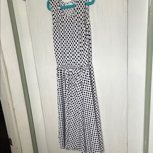 Dot Dot Smile Black and White Polka Dot Sleeveless Dress